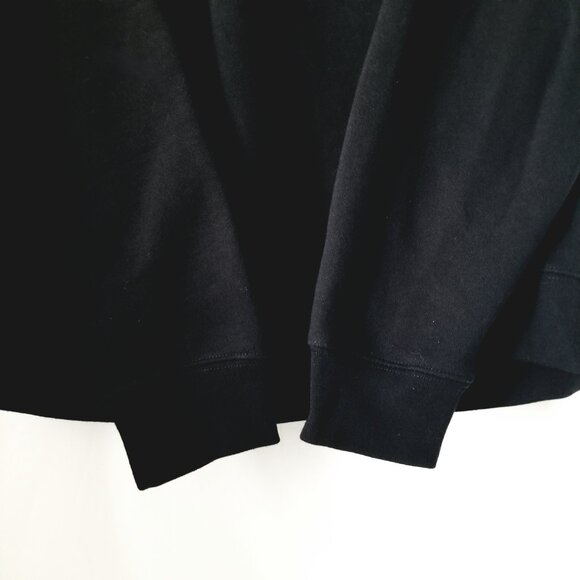 CAT Hoodie Men L Black Hooded Pullover Sweatshirt Jacket Caterpillar Work Pocket - Picture 7 of 12